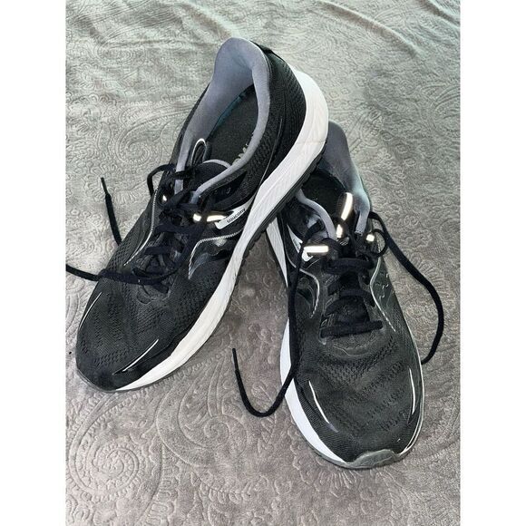 SAUCONY Men’s PWRRUN+ FormFit Black Engineered Mesh Running Size 12.5 - Picture 1 of 8